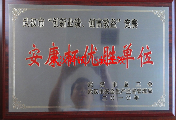 2010年武汉市“创新业绩、创高效益”竞赛安康杯优胜单位