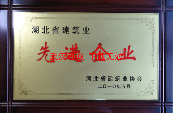 2010年5月湖北省建筑业先进企业