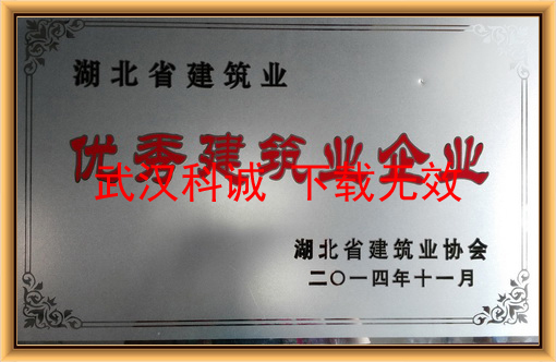 湖北省建筑业优秀建筑业企业
